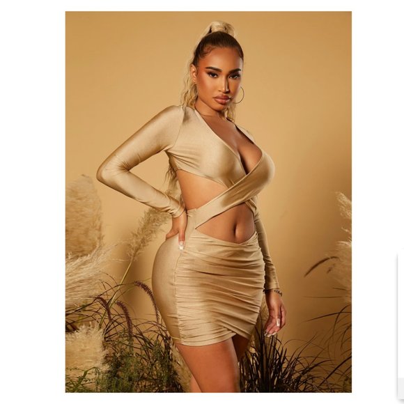 CHAMPAGNE PARTY DRESS BACK IN STOCK - Picture 7 of 10